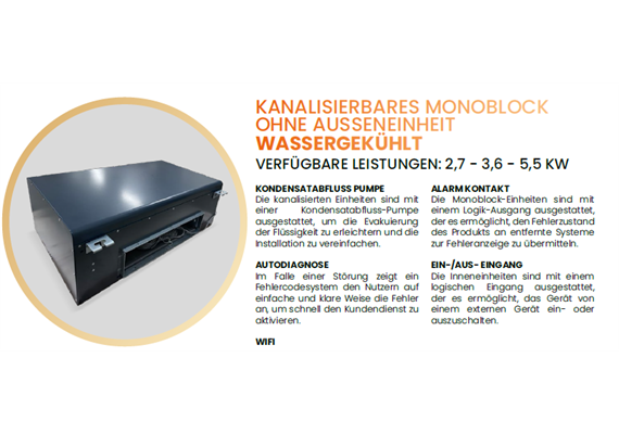 FINTEK Wassergekühltes Monoblockkanalgerät 3,5 kW